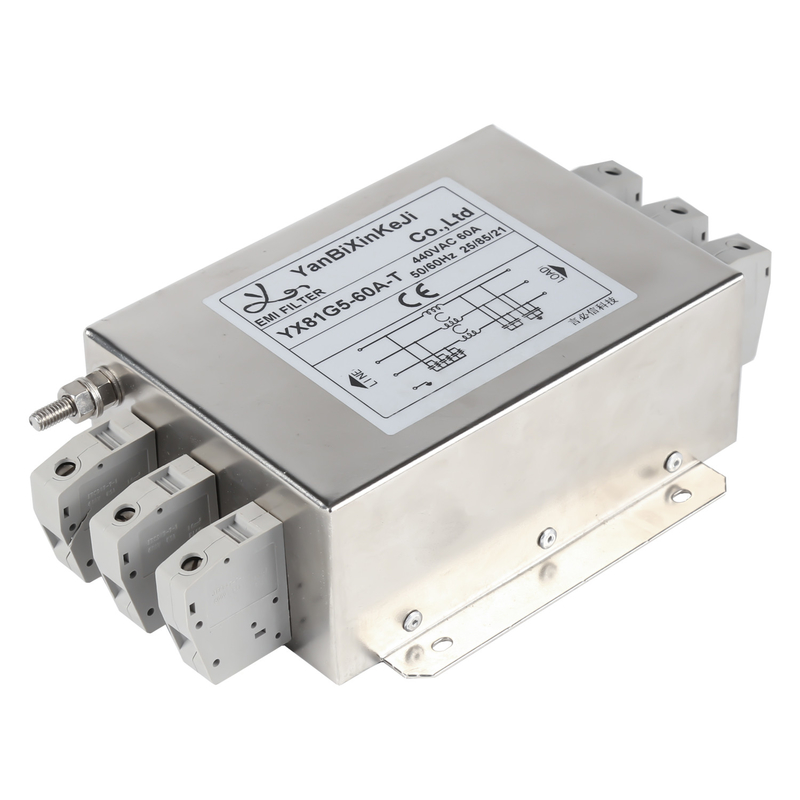 เทอร์มินอลบล็อค RFI Filter 3 Phase Three Wire Filter EMI Filter 380V/440V
