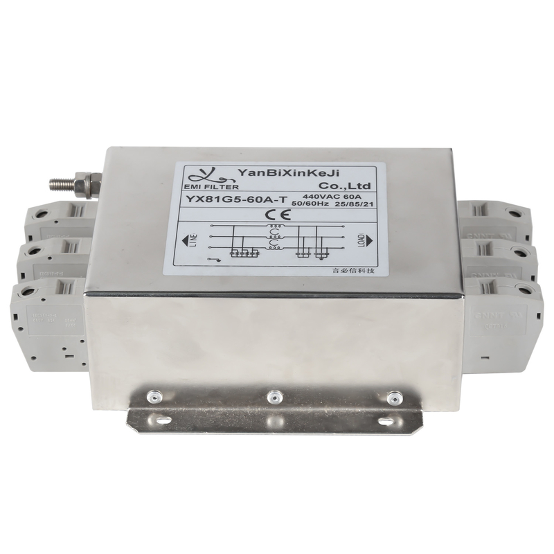 เทอร์มินอลบล็อค RFI Filter 3 Phase Three Wire Filter EMI Filter 380V/440V