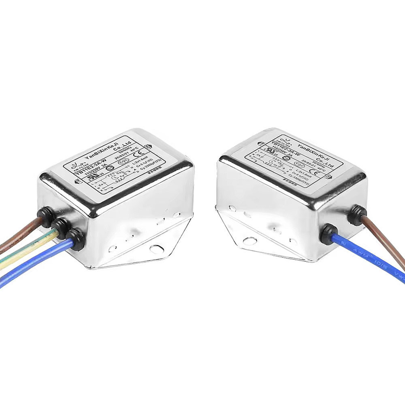 AC Single Phase General EMI Filter 220V 1A ~ 10A เครื่องกรองสายไฟฟ้าสําหรับออสซิลโลแกรฟ