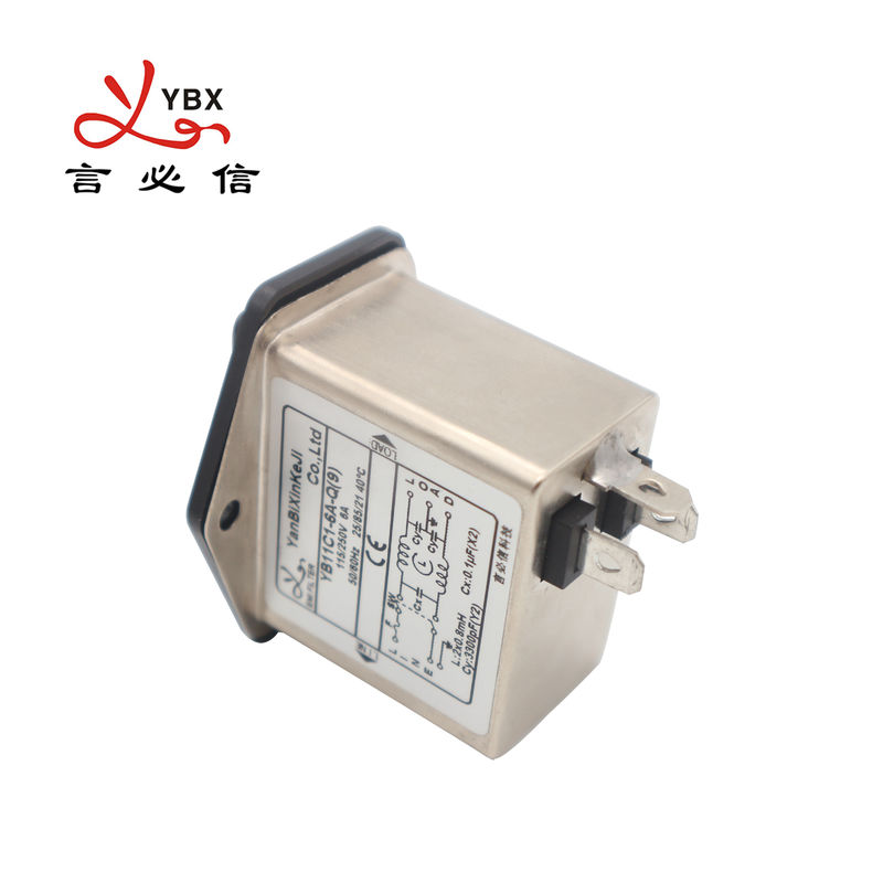 YB11C1 IEC Socket EMI Filter ตัวกรองพลังงานสามในหนึ่งเดียวสำหรับอุปกรณ์ทางการแพทย์