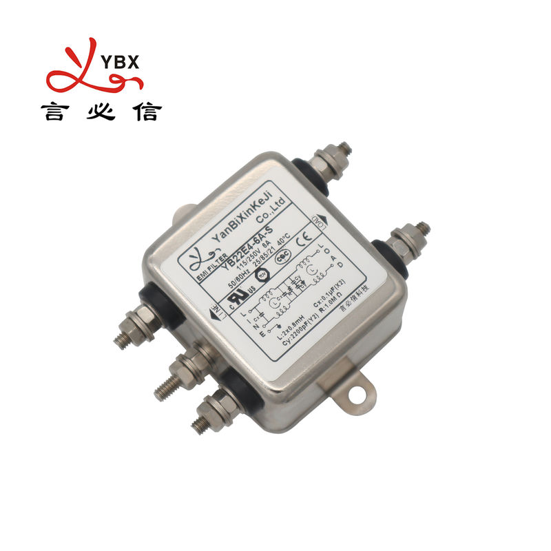 สองขั้นตอนเฟสเดียว EMI EMC กรอง / ตัวกรองสายไฟฟ้า