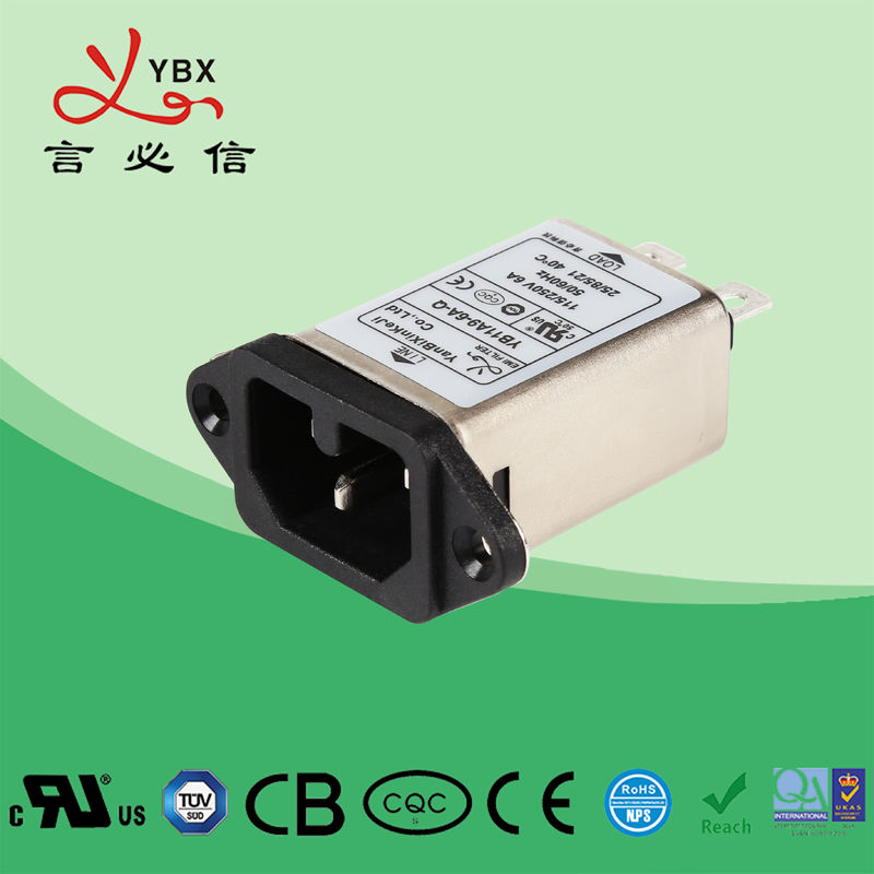 Yanbixin อิเล็กทรอนิกส์ 10A Inline EMI Filter / เครื่องซักผ้า EMI AC RFI Filter