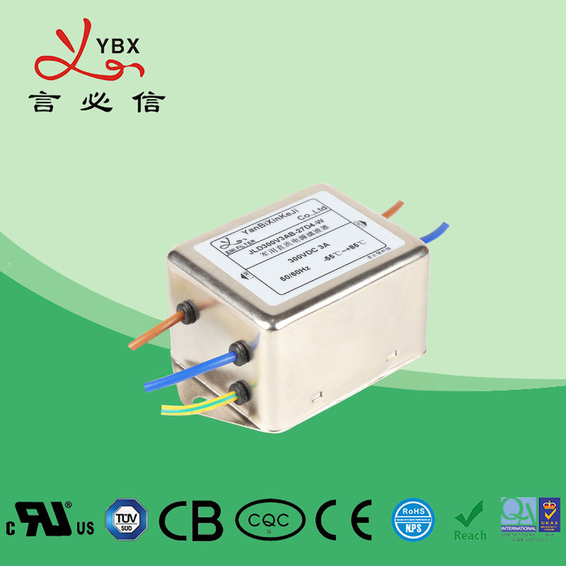 Yanbixin 1A 120VAC กรองสายไฟเฟสเดียวสำหรับสภาพแวดล้อมที่มีสัญญาณรบกวนสูง