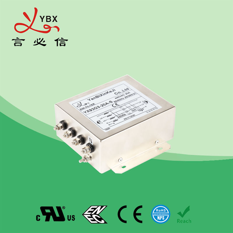 ตัวแปลงสัญญาณรบกวน 50A AC Converter EMC ตัวกรองสัญญาณรบกวน 12V 24V 48V 80V 250V เป็นมิตรกับสิ่งแวดล้อม