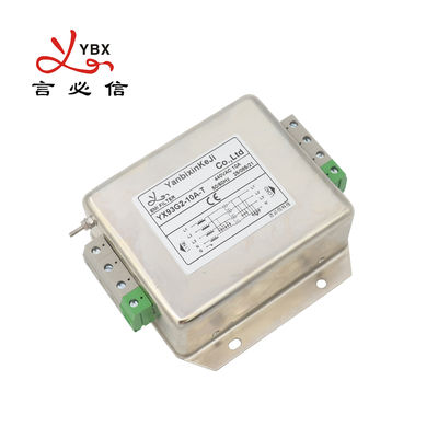 Four Wire Terminal Block Three Phase Emi Filter 1~10a Rated Current 440vac Voltage